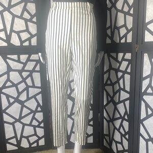 Black and White Striped Pants